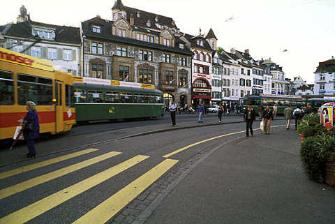 Major tram halt, Basel, Switzerland