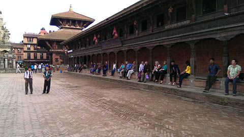 Durbar Square in Bhaktapur, showing gracious accommodation for people