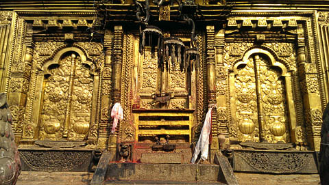 Brass work at Changu Narayan temple near Bhaktapur