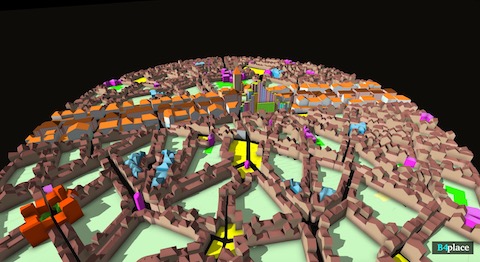 b4place 3D extrusion Reference District