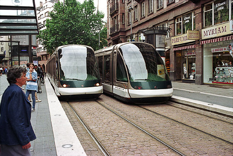 Modern tram, Strasbourg